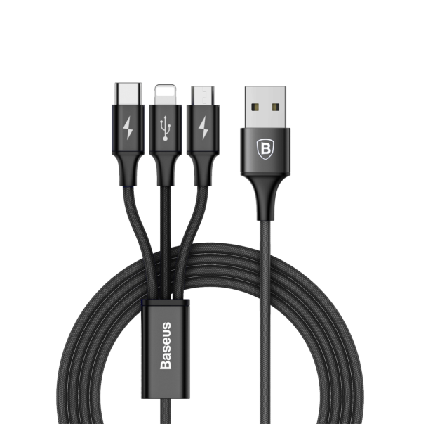 3-in-1 Cable (Lightning+Micro+Type-C)