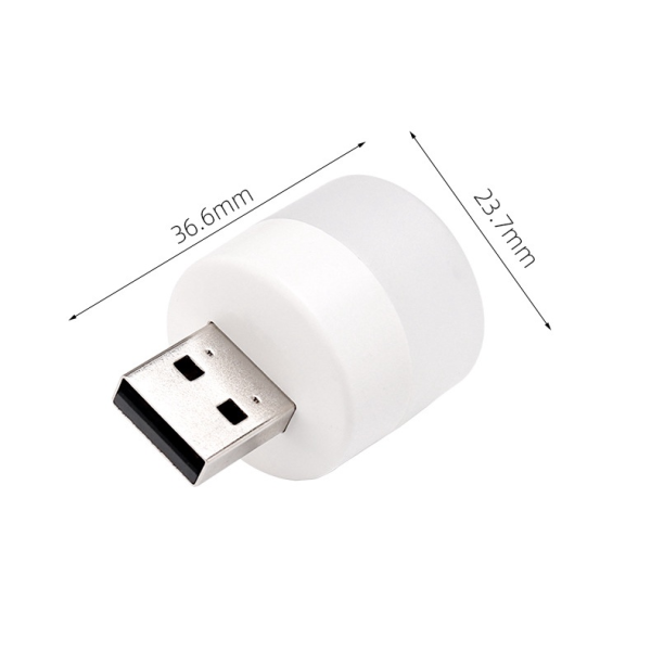 WHITE USB PORTABLE LED MINI BULB